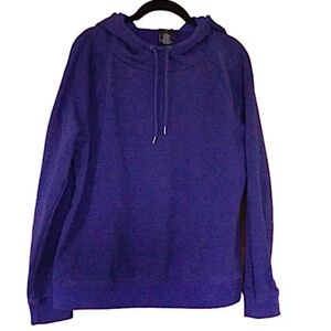 Reebok Womens Royal Blue Hooded Sweatshirt, L